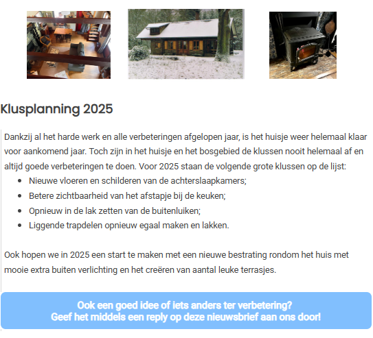 nieuwsbrief 1 neede klusplanning